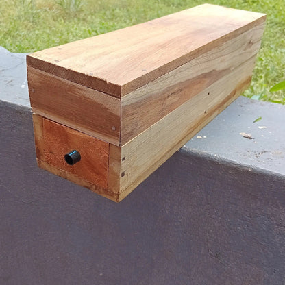 Wooden Stingless Honey Bee Box – Empty Beehive for Colony Setup Mantra Herbs