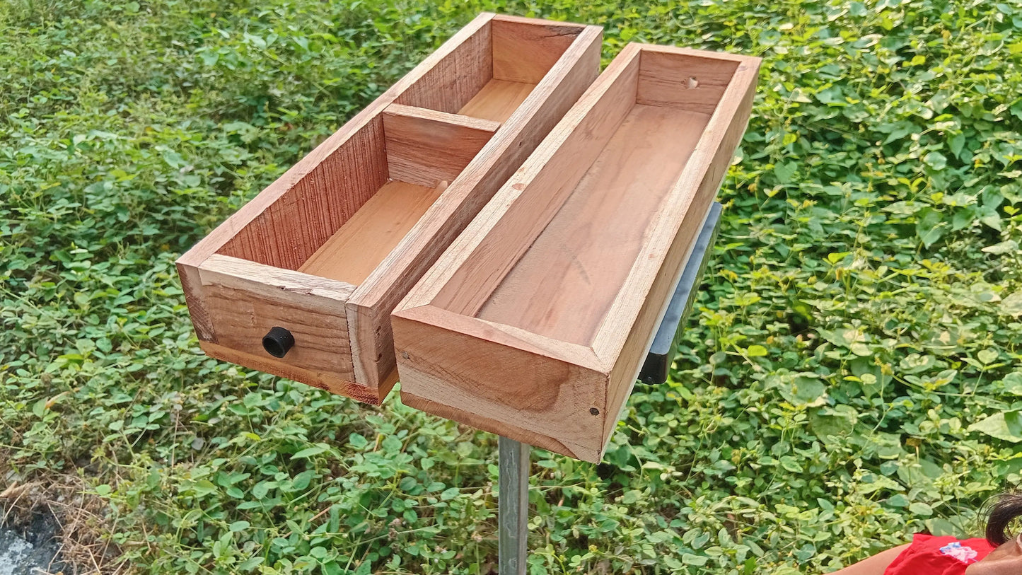 Wooden Stingless Honey Bee Box – Empty Beehive for Colony Setup Mantra Herbs