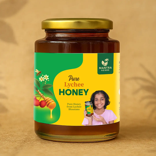 Lychee Honey – 100% Pure Honey from Lychee Blossoms | Floral, Fruity & Naturally Sweet Mantra Herbs