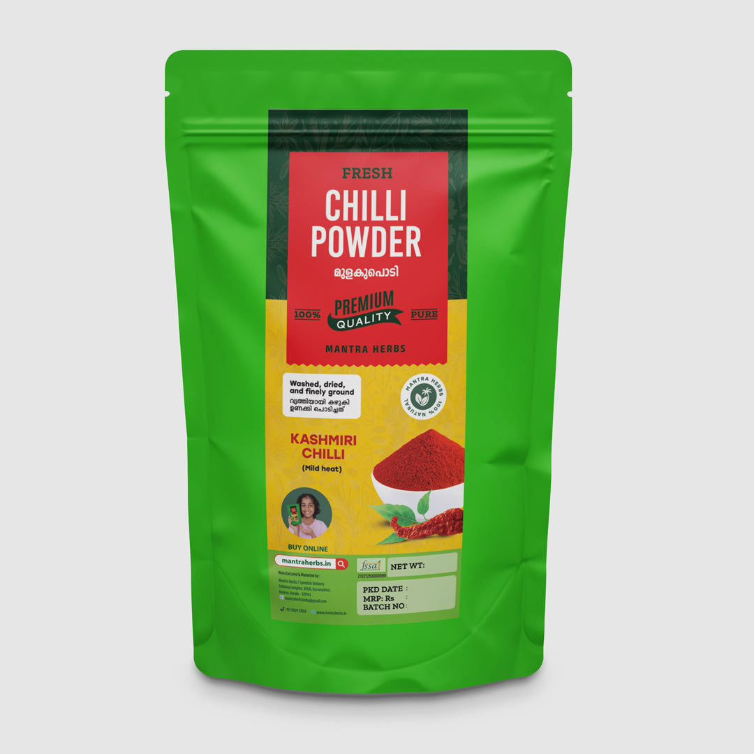 Kashmiri Chilli Powder – Bright Red, Mild Heat | Washed, Dried & Finely Ground